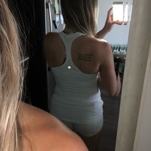 White Lululemon Racerback Tank